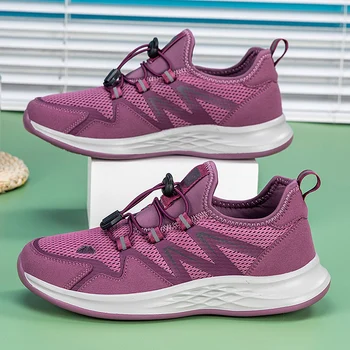 Женская обувь летом, обувь для прогулок с дышащей сеткой, легкие и удобные спортивные кроссовки для бега