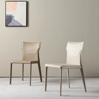 Кухонные обеденные стулья для гостиной Nordic Modern Party Обеденные стулья из искусственной кожи Эргономичный Минималистичный дизайн Cadeira Furniture ZCH