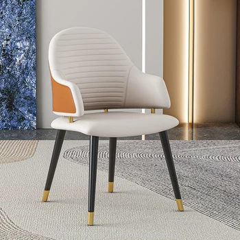 Ленивый обеденный стул для спальни, Косметический кабинет, Итальянское современное кресло для чтения, для вечеринки, Эргономичный дизайн шезлонга, мебель для дома LJX35XP