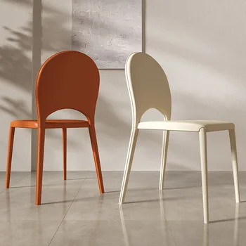 Пластиковые Водонепроницаемые Дизайнерские стулья для столовой Водонепроницаемые Скандинавские Красивые Белые Обеденные стулья Европейские Muebles De Cocina