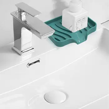 Подставка для мыла, Силикон, поддающийся выщелачиванию, Свободно изгибается, Дизайн отводного отверстия, Мягкие принадлежности для ванной Комнаты, контейнер для мыла, Многоцелевой, легко моется