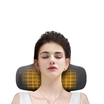 Подушка-массажер для шеи с электрическим зарядом, 3 режима нагрева, вибрационный массаж, Растяжитель для шеи, расслабляющий массажер для вытяжения шейки матки