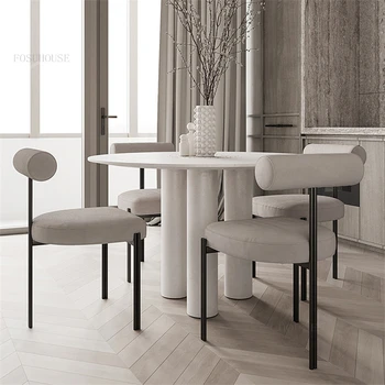 Современные дизайнерские обеденные стулья, изготовленные на заказ стулья с бархатной спинкой для мебели для столовой, стул для столовой в ресторане, стул для спальни