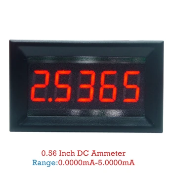 0-5.0000 мА (5 мА) Цифровой Амперметр 5-значный Измеритель тока с панелью 0,36 дюйма