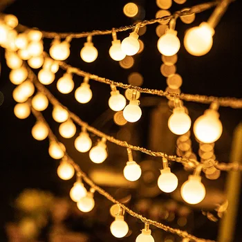 1,5 М, 3 м, 6 м, сказочная гирлянда, светодиодные гирлянды, водонепроницаемые для украшения Рождественской елки, свадьбы, дома, на батарейках