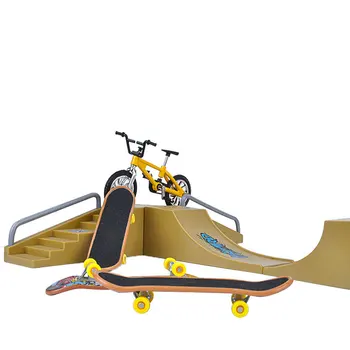 1 комплект Мини-самокатов Двухколесный самокат Детские Развивающие игрушки Пальчиковый самокат Велосипед Гриф для скейтборда