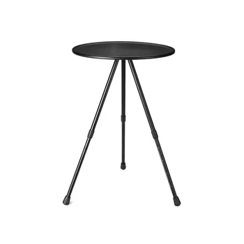 1 комплект переносного небольшого круглого стола для кемпинга на открытом воздухе Простой трехногий стол ABS + алюминиевый сплав