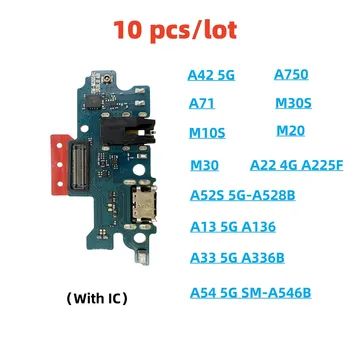10 шт./лот, USB Зарядное Устройство Док-Разъем Зарядная Плата Разъем Порта Гибкий Кабель Для Samsung A71 A13 A42 5G A22 4G A33 A750 M10S M20