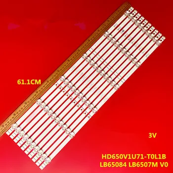 10шт Hisense H65b7100 Светодиодные Полосы Подсветки Полный Комплект Замены lb6507m e469119 94v-0 LB6507M V0 HD650V1U71-T0L1B