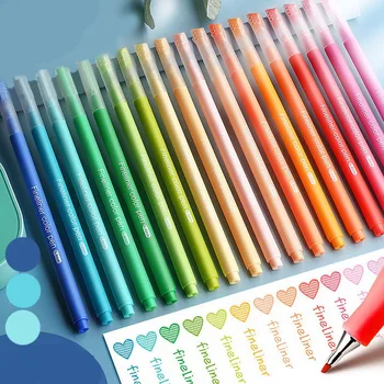 10шт Многоцветных гелевых ручек Набор Мягких ручек Morandi Colors С мягким наконечником Быстросохнущие чернила Маркер Маркер для рисования Кисть для рисования