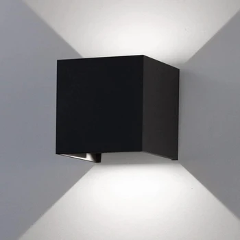 12 Вт Водонепроницаемый светодиодный настенный светильник для поверхностного монтажа, современные настенные светильники Nordic для помещений