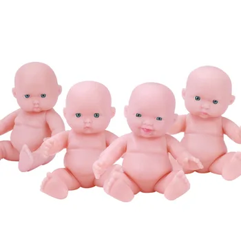 12 см Кукла Bebe Reborn Kawaii Miniture Имитационные Куклы Мягкие Bjd Суставы Подвижные Виниловые Голые Детские Развивающие Игрушки для Девочек
