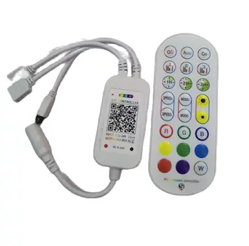 12V 24V RGB LED Контроллер 24key Music Bluetooth-Совместимый Smart Control Двойной Выходной Светодиодный Регулятор Яркости Для Светодиодных Лент