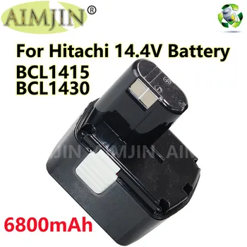 14,4 В 6800 мАч Сменный Аккумулятор Для Электроинструмента Hitachi BCL1430 CJ14DL DH14DL EBL1430 BCL1415 NI-CD
