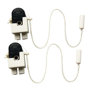 2 шт. Выдвижные выключатели, соединяющие провода, Выключатель с приводом от шнура, Аксессуары для светильников для потолочного освещения, настенный светильник