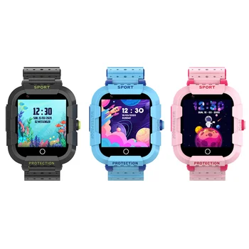 2023 Новые Детские Смарт-часы Kids SOS Phone Watches Smartwatch Использование Sim-карты Фото Водонепроницаемый IP67 Детские Часы Подарок Мальчикам Девочкам