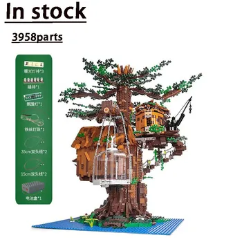 21318 Классический набор Лесной домик на дереве Совместим с 16033 Новый Лесной Домик со светом 3958шт Игрушка в подарок на День рождения для взрослых и детей