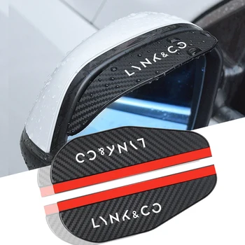 2шт автомобильное зеркало заднего вида из углеродного волокна от дождя автомобильные аксессуары для LYNK & CO 01 02 03 05 06
