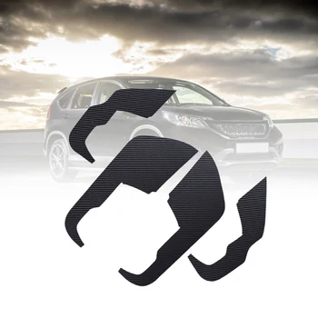 4 шт./компл. Черная классная дизайнерская наклейка на межкомнатную дверь против ударов, защитная крышка, автомобильный стайлинг, подходит для Honda CRV 2017-2019