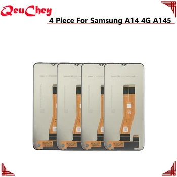 4 Шт. Оригинальный для Samsung Galaxy A14 4G A145 A145F A145F/DSN A145M A145M/DS ЖК-дисплей Монитор Сенсорный Экран В сборе