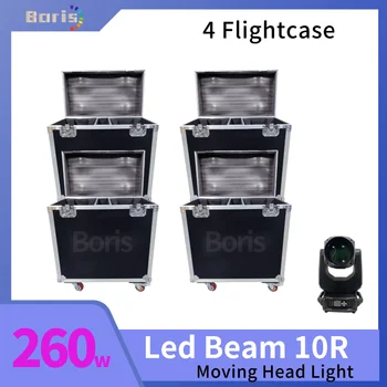 4шт Flycase для Beam 10r Moving Head DMX Clay Paky Led Stage Lights 2в1 Flightcase Beam 260 Вт Led Beam Roadcase для Beam Lights