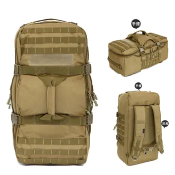 75Л Рюкзак для выживания на открытом воздухе, тактическая водонепроницаемая сумка, военный камуфляж, уличный багаж, ручная дорожная сумка, двойное плечо