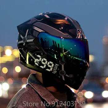 AIS Полнолицевой шлем Casco Moto Capacete Мотоциклетный шлем гоночный шлем kask Шлем Moto Kask для скоростного спуска, одобренный DOT шлем cafe racer