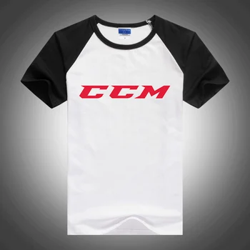 CCM / Новая мужская футболка Реглан с коротким рукавом, хлопковая летняя повседневная одежда с принтом, удобная дышащая верхняя одежда с декольтированным дизайном и круглым вырезом