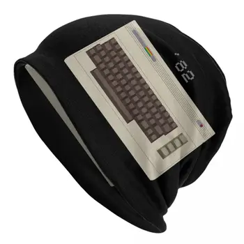Commodore 64 Skullies Шапочки Кепки S Унисекс Зимняя Теплая Вязаная Шапка Модная Для Взрослых C64 Amiga Компьютерная Шапка-Капот Уличная Лыжная Кепка
