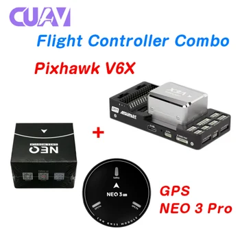 CUAV Pixhawk V6X Автопилот H753 Контроллер Полета с GPS-Модулем NEO 3 для RC Мультироторного Самолета DIY Parts