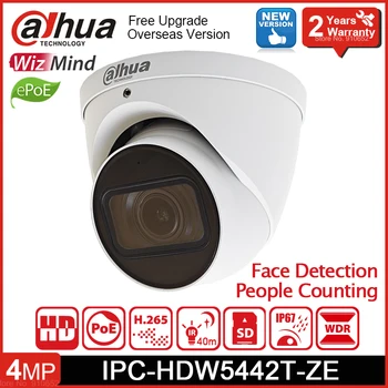 Dahua IPC-HDW5442T-ZE 4-Мегапиксельная IP-камера ePoE Eyeball WizMind С Моторизованным варифокальным объективом, Встроенный Микрофон, Распознавание движения по лицу