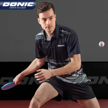 Donic Одежда для настольного тенниса Поло Спортивная Одежда Джерси Мужчины Женщины Спортивный топ для бадминтона 83235