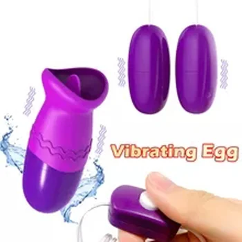 Doubl Jump Egg Секс-Набор Для Лизания Языком Полости Рта Вибратор USB Вибрирующее Яйцо G-spot Массаж Влагалища Стимулятор Клитора Интимные Игрушки