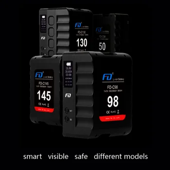 Feidu FD-C50/98/130/145/200 V-образный аккумулятор для камеры, V-образный аккумулятор большой емкости, мониторинг маленькой зеркальной вспышки