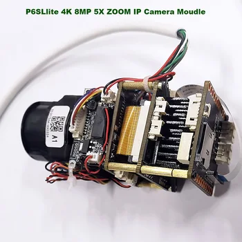 IP-камера P6SLite 4K 8MP 5MP С 5-кратным увеличением для человека P2P AX620U IMX415 SD 256 ГБ IP-камера