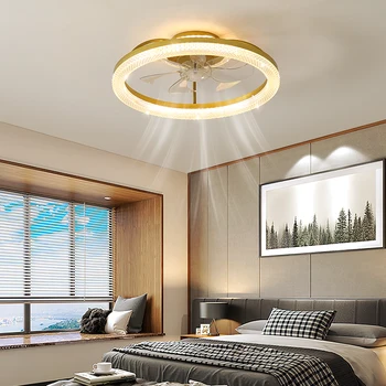 JJC многофункциональный потолочный вентилятор лампа бытовой вентилятор лампа немой СВЕТОДИОДНЫЙ потолочный вентилятор лампа подходит для гостиной спальни кабинета