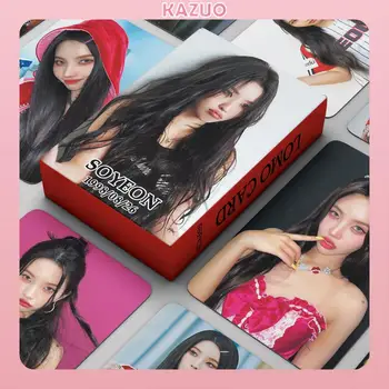 KAZUO 55 шт. (G) I-DLE Альбом SOYEON Lomo Card Kpop Фотокарточки Серия открыток
