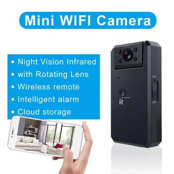 MD90S Мини-камера HD1080P Обнаружение движения Wifi 180 градусов Широкоугольная микрокамера ночного видения Baby Safe Care DV Рекордер