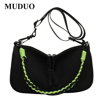 MUDUO 2023, сумки через плечо из ткани Оксфорд для женщин, сумка через плечо с кошельком, повседневная сумка подмышками большой емкости, клатч