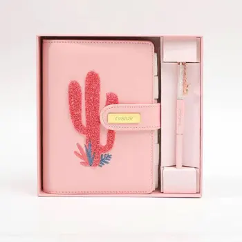Never Yiwi Pink Cactus A6 Planner Вкладыш В Переплет Записная Книжка Бюджетный Переплет Корейские Школьные Принадлежности Подарочная коробка Упаковка