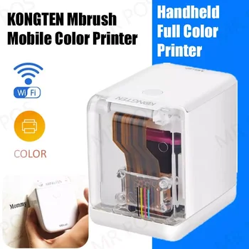 NEW2023 Новый ручной принтер Kongten Mbr, портативные мини-струйные мобильные цветные принтеры, индивидуальная кодовая этикетка, шаблон символа Temp