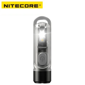 Nitecore Tiki Перезаряжаемый белый и УФ Мини светодиодный брелок для ключей, карманный фонарик