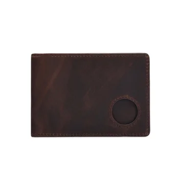 RFID-кошельки для мужчин и женщин с AirTag из натуральной кожи, кошельки Apple Air Tag, держатель для денежных карт, мужской