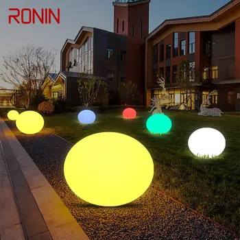 RONIN Современный Белый Газонный Светильник Водонепроницаемый IP65 Открытый Круглый Светодиодный 16 Цветов для Украшения Сада и Парка
