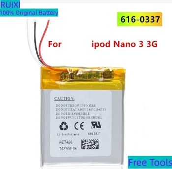 RUIXI Оригинальный Аккумулятор A1236 616-0337 Аккумулятор Для iPod Nano 3 3rd Gen 3TH Full 3,7 В Литий-Полимерный Nano3 + Бесплатные Инструменты