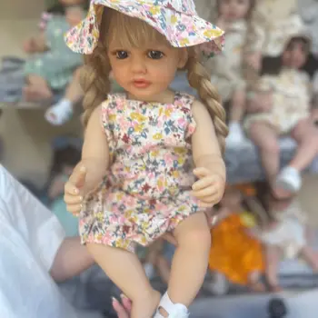 SANDIE 55 см Полнотелый силикон Betty Водонепроницаемая кукла для малышей Принцесса Реалистичная мягкая сенсорная 3D-кожа Многослойная роспись