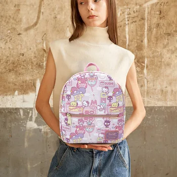 Sanrio HelloKitty, Школьная сумка для девочек из детского сада, учащихся средней школы, для отдыха и путешествий, Женский рюкзак из мультфильма Аниме, Подарок