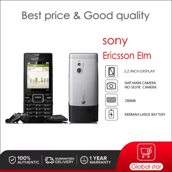 Sony Ericsson Elm J10 J10i Восстановленный-Оригинальный 2,2-дюймовый 5-мегапиксельный Мобильный телефон Elm GreenHeart Бесплатная Доставка Высокое Качество