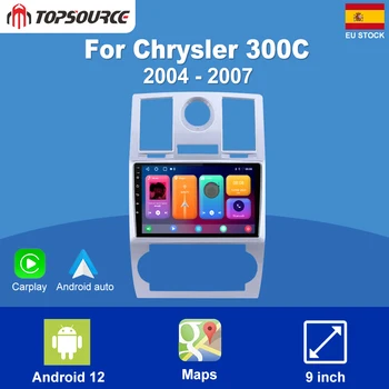 TOPSOURCE 8G + 256G Для Chrysler 300C Aspen 2004-2008 Автомобильный Радиоприемник Автомобильные Видеоплееры Беспроводной CarPlay Android Auto GPS 2 Din