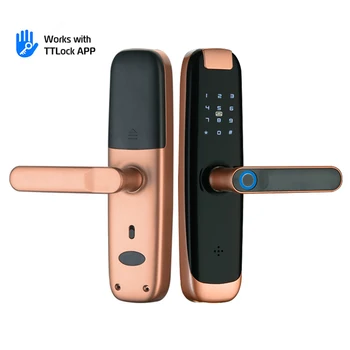 TTLOCK Bluetooth Smart Lock для арендуемой в отеле домашней охраняемой двери Интеллектуальный замок с рычажной ручкой от отпечатка пальца
